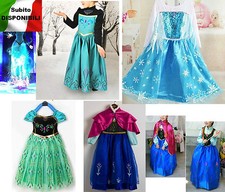 Frozen - Vestiti Carnevale Maschera Elsa Anna - Girl Dress up Costumes  789001-8