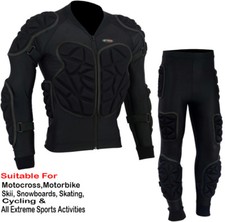 BODY ARMOUR MOTO MOTOCROSS SCI PROTEZIONE SPINA DORSALE TUTA PROTETTIVA