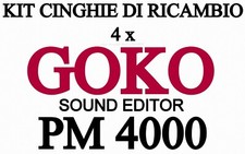 ★KIT CINGHIE DI RICAMBIO 4 x MOVIOLA GOKO PM 4000 SOUND EDITOR★