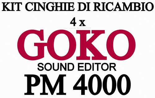 Kit cinghie ricambio 4 x - di,