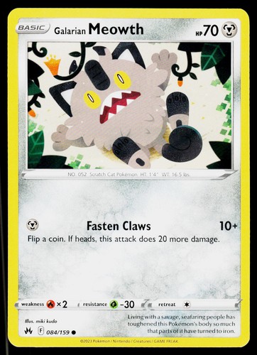 Galarian meowth crown - meowth, zenith