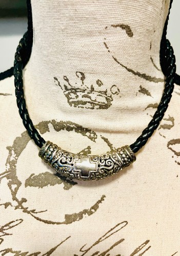 Collana girocollo pelle - collana,