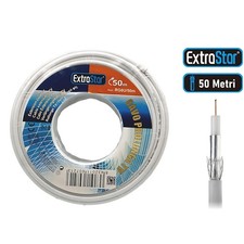 Cavo antenna tv digitale terrestre satellitare 7 mm Matassa da 50 Metri
