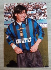 Foto promo Zamorano Iván 2 Inter 1996/97 Bartoletti cm 15 x 23 calcio