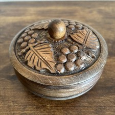 Vintage Wooden Box With Lid