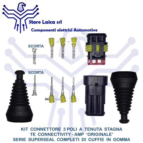 Connettore poli vie tenuta - 3,