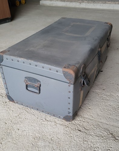 Baule vintage militare del - baule,