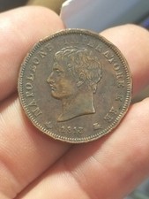 Napoléon Ier Italie Soldo 1813 Très Beau.