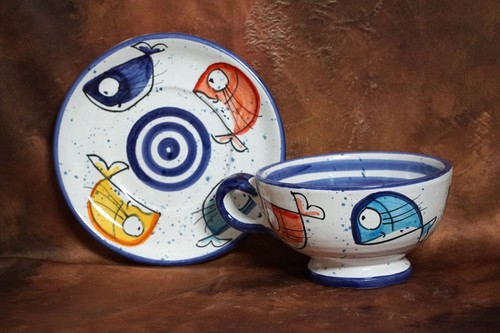 Tazza colazione alici - colazione, "alici"
