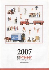 catalogo PREISER 2007 Neuheiten HO 1/87 -TT 1/120 -N 1/160 -Z 1/220  II 1/ D  aa