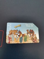 SCHEDA TELEFONICA PRESEPE DI BISCOTTI USATA G 379 C&C 2413 AG 249