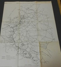 Grande Guerra carta militare del fronte russo gennaio-febbraio 1915. Cm. 45x60