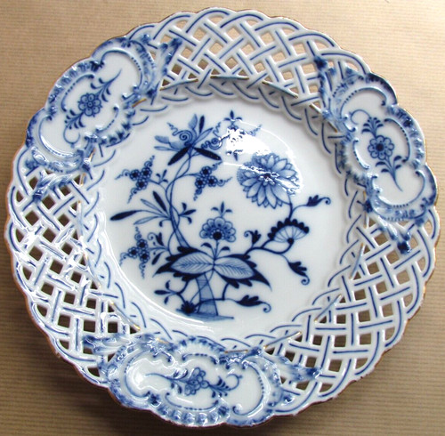Meissen piatto tondo traforato - tondo,