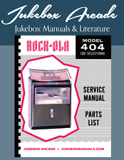 Rock-Ola 404 Capri Manuale di Servizio, Catalogo Ricambi a COLORE da Jukebox Arcade