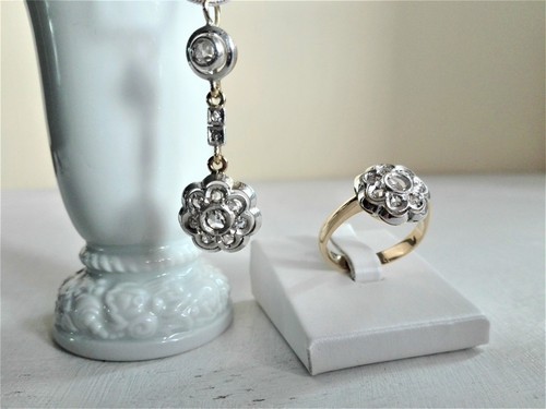 Parure pendente anello - e,