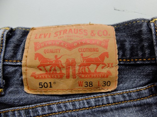 Jeans levi 501 grigio - jeans,