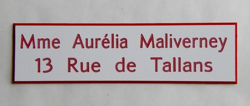 Placca cassetta della - della, posta