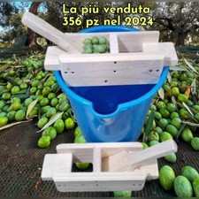 SCHIACCIA OLIVE ARTIGIANALE IN LEGNO DI ABETE,FACILE DA USARE, LA  PIÙ VENDUTA.