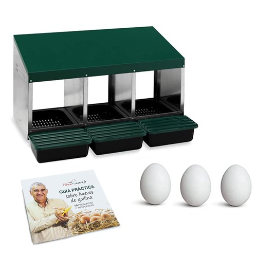 Nido per galline scomparti - nido, 3