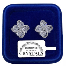 Orecchini Fiore Bottone Donna