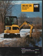 Caterpillar "303.5C CR" Mini Escavatore Idraulico Brochure Foglio