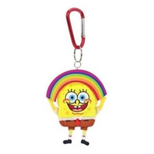 Porte-Clés Spongebob Mascotte Arc-En-Ciel Jouet En Peluche Poupée Éponge Bob
