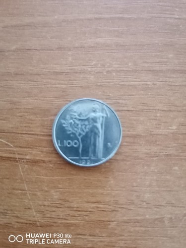 Moneta 100 lire - 100, piccola
