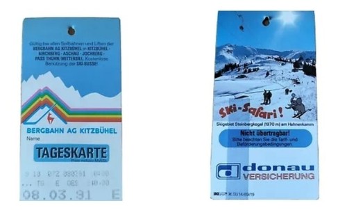 Vintage ticket skipass - vintage,