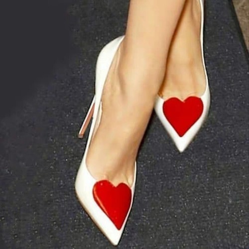 Scarpe donna decolte rosso