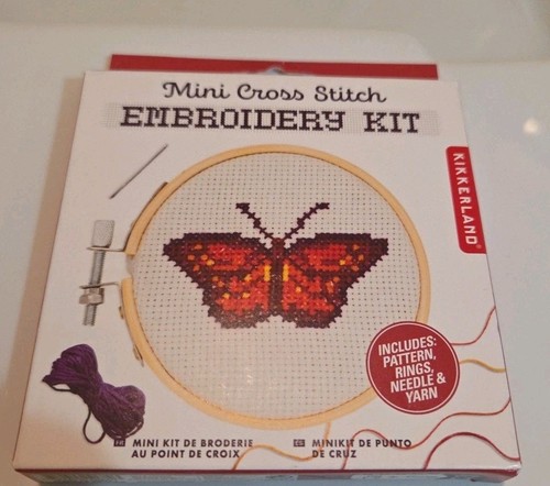 Kikkerland mini kit ricamo - kit,