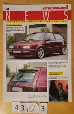 KAMEI NEWS FRANCFORT 9/1991 VW