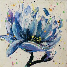 Fiore astratto. Dipinto con