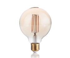 Lampada Led Vintage E27 04W Globo D095 - Ambra
