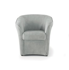 Poltrona in ecopelle nabuk