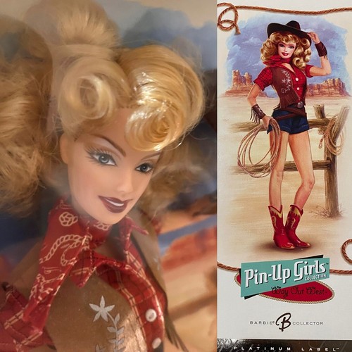Barbie pinup cowgirl esclusiva - barbie,