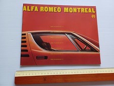 Alfa Romeo Montreal 1970-71 depliant originale italiano