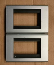 STOCK N.2 PLACCHE 3 posti art.4713AL ALLUMINIO USATE BTICINO LIVING CLASSIC