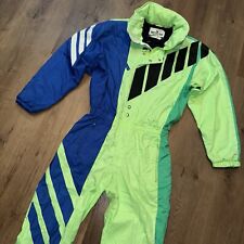 Tuta da sci uomo Obermeyer Rocket pezzo unico tuta da neve bavaglino da neve Gore Tex vintage media