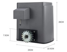 ZELUS Kit Automazione Cancello Scorrevole 600 Kg Con Telecomando Antenna e Luce