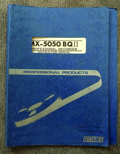 Otari 5050 bqii manuale - otari, mx-5050