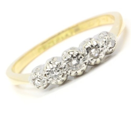 Anello oro giallo - ♦♦, 18