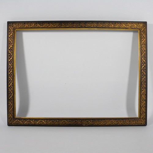 Antica cornice legno nero e - legno,