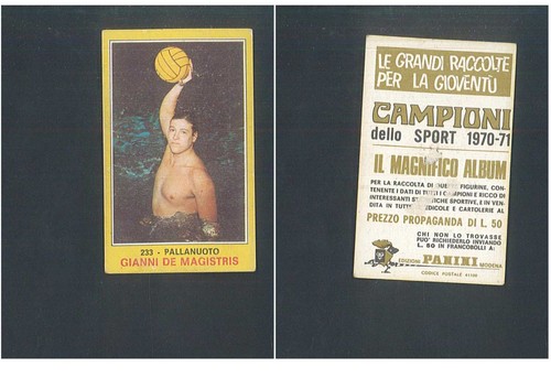 Figurina campioni sport panini - figurina,
