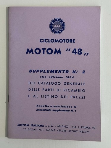 Motom catalogo parti di - motom,