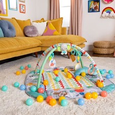 Palestrina BALL con Archi, Luci, Melodie, Giochi, Cuscino Tummy Time, 40 Palline