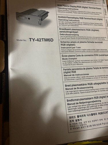 Panasonic 42tm6d rgb - panasonic,