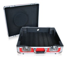 Case giradischi rosso per