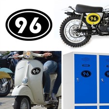 Numero 96 V2 Ovale, Adesivo In