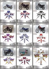 ADESIVI XT 600 4PT  1996 2000 METALLIZZATI GLITTER ADESIVI STICKERS DECALS