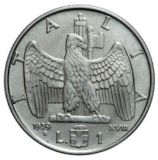 Italia Regno VE III 1 lira